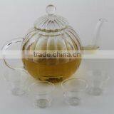 Handmade Borosilicate Clear Glass With Stainless Steel Filter And Lid Glass and Logo thumbnail-1