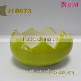 Indoor Egg Shaped Ceramic Flower Pot thumbnail-3