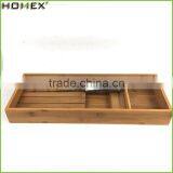 Bamboo In-Drawer Knife Tray Organizer Holder Homex BSCI/Factory thumbnail-5