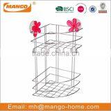 Flower Decorative Suction Chrome Plating Wire Bathroom Metal Hook thumbnail-6