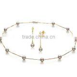 White 6-7mm AA Japanese Akoya Pearl Jewellery Set thumbnail-1