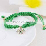 Rhinestone Evil Eye Charm Macrame Bracelet Personalized Frendship Bracelet for Promotion Gifts thumbnail-3