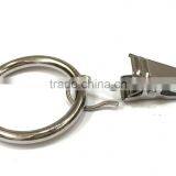 Hot Sale Chrome Plating Iron Curtain Ring With Clip / Rod Ring With Clip Hanging / A Ring With A Clip thumbnail-5