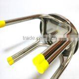 Factoty Wholesale Heavy-duty Folding 4 Legs Round Shape Stainless Steel Bar Stool thumbnail-3