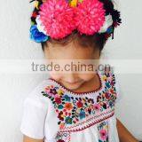 2016 Boho Hand Embroidery Design Cotton Dress For Baby Gril Kids Children Frock Dresses HSD5471 thumbnail-2