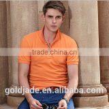 2016 New Design Turndown Collar Anti-UV Quick Dry Shirt Plain Color Man Polo T-shirt thumbnail-3