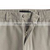 Brushed Fabric Denim Straight Khaki Pants thumbnail-4