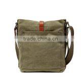 Vintage Casual Cotton Canvas Leather,Mini Haversack, Bookbag ,Mini Shoulder Bag,Kid Haversack,Kid School Bag,Unisex,For Men & Wo thumbnail-2
