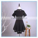 2016New Arrival Ladies Western Dress Designs Skater Short Umbrella Dress With Mesh Insert thumbnail-3
