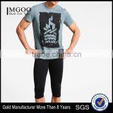MGOO Wholesale Brand Clothing Sublimation T Shirts Design Crew Neck Slim Fit T Shirt Mens thumbnail-1