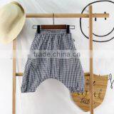 Wholesale Harem Pants Gingham Cotton Fabric Children Clothes Online Shop China thumbnail-3