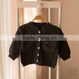 S32902W 2017 Baby Girl Knitted Sweater Spring Baby Wear Sweaters Cardigans thumbnail-3