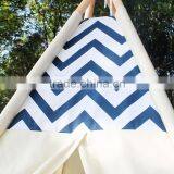 ShiJ Tipi Chevron Cotton Canvas Teepee Tent For Kids thumbnail-4