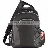 Summit TSA 15" Computer Sling Backpack - Laptop-only Section Unfolds Lying Flat on X-ray Belt and Comes With Your Logo. thumbnail-6