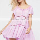 Factory Direct Sales Flowy Boho Style Fat Women Super Mini Dresses thumbnail-4