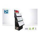 Floor Standing Retail Paper Cardboard Magazine Paper Display Rack Eco - Friendly thumbnail-1