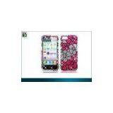 Plastic 3D Glitter Flower Rhinestone Diamond Pearl Hard Case Cover for IPhone 5 thumbnail-1