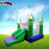 Small Inflatable jumping bouncer castle with slide