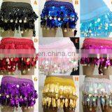 Bestdance Belly Dance Danse Orientale Danse du Ventre Ceinture Orientale Sequins Foulard Sequin Performance Sash Hip Scarfs thumbnail-1