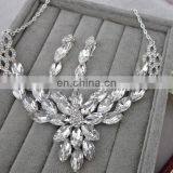 Luxurious Leaf Crystal Bridal Wedding Necklace+earrings+tiara Jewelry Sets Jewelry Wholesale China thumbnail-2