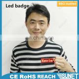 85*23mm usb rechargable led programmable sign display board