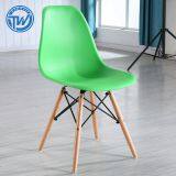 DC-6071 Topwell Modern Design Plastic Chair Dining Room Chair With Wood Legs Leisure Chair thumbnail-4
