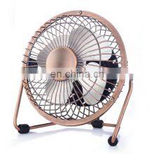 NEW Style Plastic Portable Rechargeable High Compatibility Metal Design Mini USB Table Desk Fan