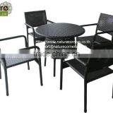 Outdoor Rattan Dining Set Stackable Chair