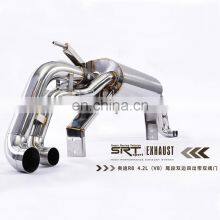 High Quality 304 Stainless Steel Material Exhaust System Muffler for Audi r8 Cat Back With Valve Control and Downpipe thumbnail-2