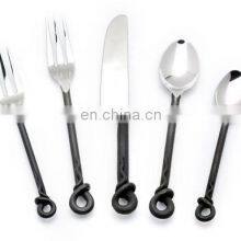 Black & Stainless Steel Cutlery
