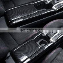 Autoaby Armrest Box Protective Cover Carbon Fiber Car Central Armrest Decorative Modification For Honda Civic 10Th 2016-2019 thumbnail-5