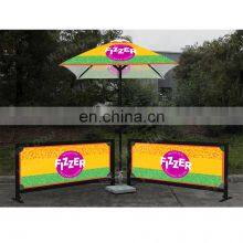 For Advertising Banner Custom Custom Portable Safety Road Barricade Fence Traffic Metal Crowd Control Barrier