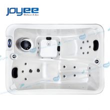 JOYEE Small Size Bubble Waterfall Design 2 Person Acrylic Outdoor Massage Spa Hot Tub