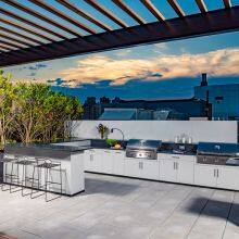 304/316 Stainless Steel Outdoor Kitchen Cabinets With Barbecue thumbnail-3