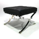Stainless Steel X Frame Barcelona Ottoman thumbnail-5