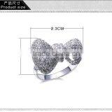 Top Quality Jewelry Dongguan Factory CZ Jewelry Bow Tie Shape Fine Set Women Ring thumbnail-6