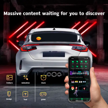 RGB 5V Car Windshield LED Screen New Devil's Eye Flexible Panel With APP Remote Control Scrolling Animated Eyes for Cars thumbnail-5