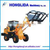 Wheel Loader With Grass Fork