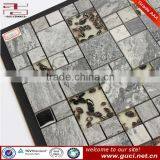 Stainless Steel Stone Resin Mosaic Tile thumbnail-1