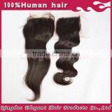 Qingdao Elegant Hair Drop Shipping Natural Color Peruvian Hair Lace Closures