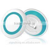 Factory Wholesale Fast Charging QI Wireless Charger Wireless Charger Pad Built In USB Cable For Samsum S6 All Smart Phone