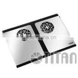 Retail Aluminum 0.6mm Height Slim Notebnook PC 5V DC USB Cooling Pad