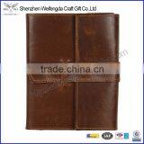 Simple design high quality genuine leather 2016 diary wholesale in China