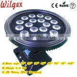 Round Type IP65 Waterproof 18x3w RGB 3in1 Led Wash Light Outdoor thumbnail-2