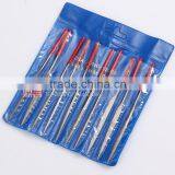 China 5X180mm 10pc Diamond Hand File Use Glass