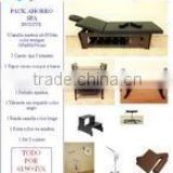 PACK CABINA SPA wooden table