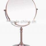 fog free red copper Magnifying Dual-Sided Vanity Mirror swivel mirror flips between regular