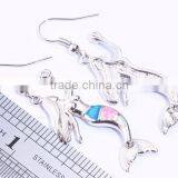 Wholesale 925 Sterling Silver Opal Long Mermaid Hook Earrings In Sterling Silver For Girls thumbnail-3