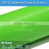 Factory Directly Sell PVC Material Green 3D Carbon Fiber Sticker Car Wrap thumbnail-3