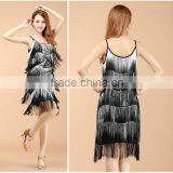 2016 New arrivals sexy latin dance costumes for women girls tassel latin dance dress on sale